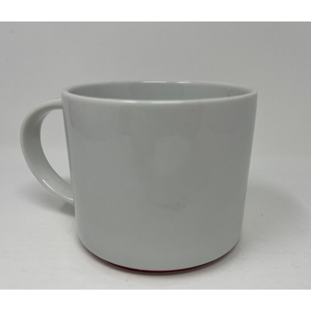 2012 Starbucks White Red Bottom Coffee Mug 16 fl oz Gold Logo China - Picture 2 of 7
